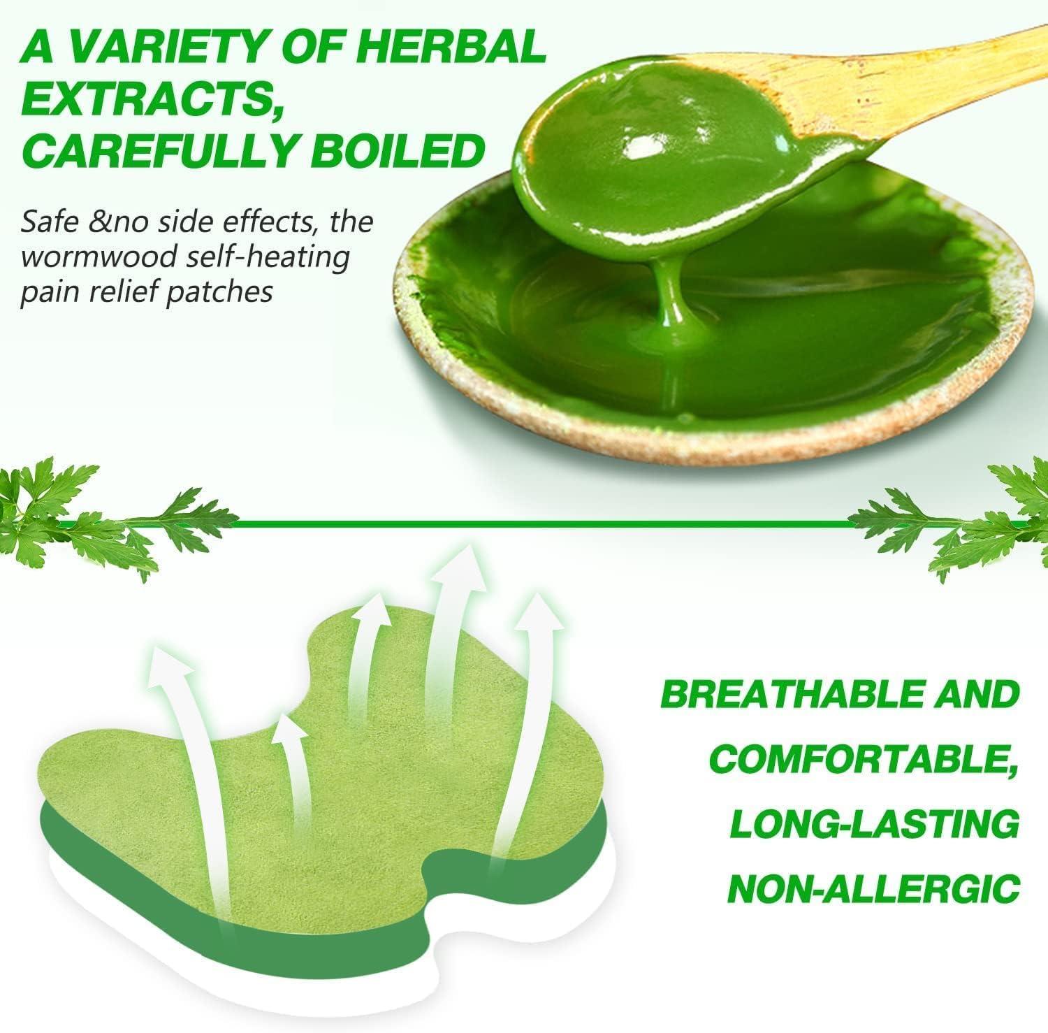 FI FIDROXIMPERIA PAIN RELIEF KNEE 20 PATCHES Herbal Knee Plaster Sticker Pain Relief and Inflammation Patches Joint Knee Relief Patches Kit Natural Wormwood Extract Sticker Knee Pain Relief Patches (Pack Of 20)