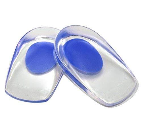 HINGOL HINGOL Gel Heel Cups Plantar Fasciitis Inserts - Silicone Gel Heel Pads for Heel Pain, Bone Spur & Achilles Pain, Gel Heel Cushions and Cups, Pad & Shock Absorbing Support
