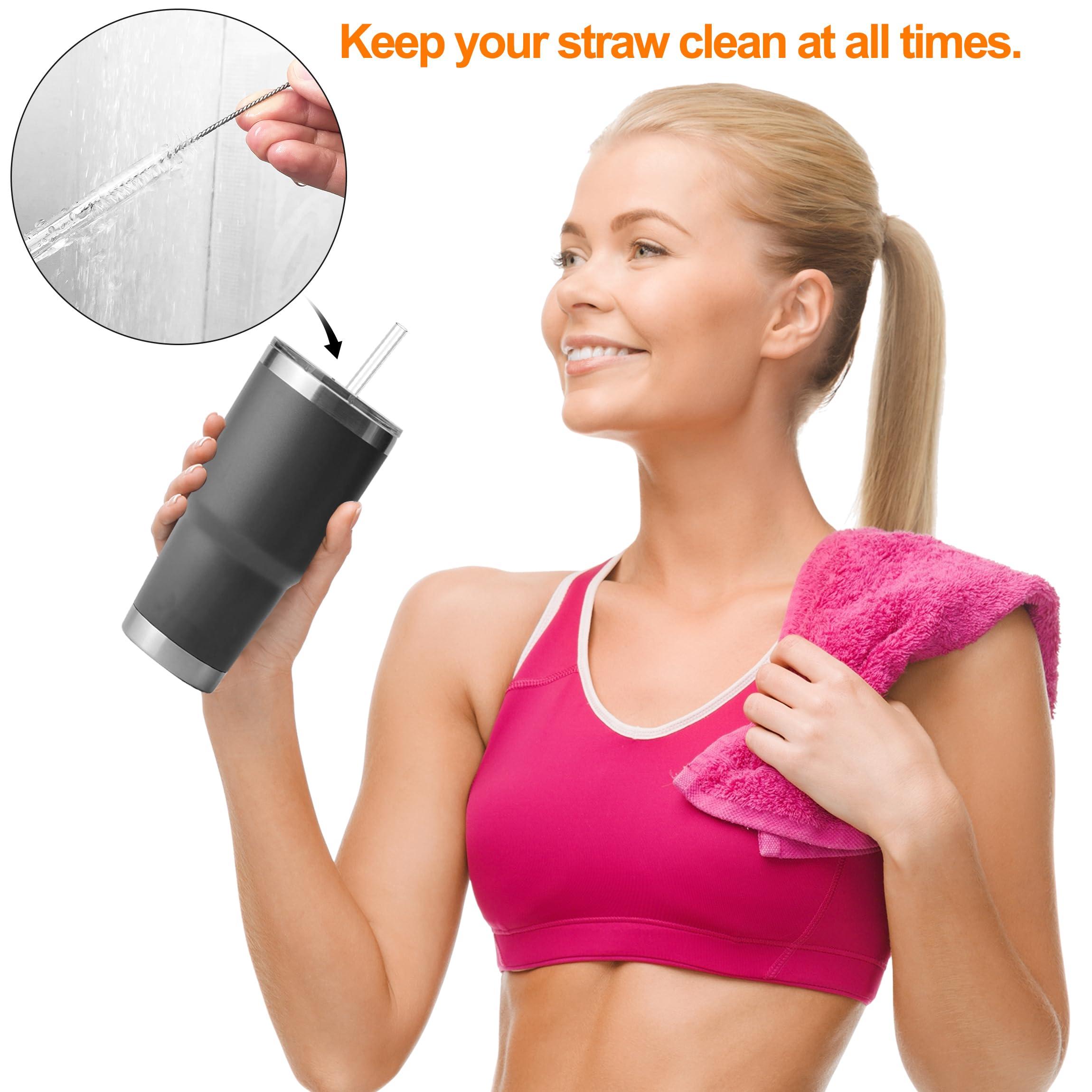 KEUYE KEUYE Straw Cleaner Brush Perfectly Fits for YETI, Straw Cleaner Brush for Tumbler Straws,Bendable and Flexible Straw Cleaner Compatible with Yeti,5PCS Straw Cleaner Brush Extra Long