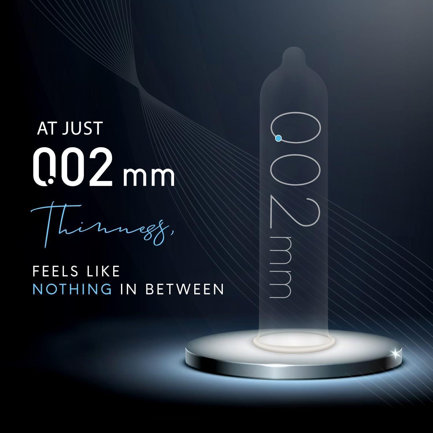 OKAMOTO Okamoto 0.02 - Japan\'s Best | Thinnest Condom In India | 1st Time in India - Non Latex PU Condom | Super Thin | Super Strong | Imported from Japan | 0.02 mm Ultra Thin (Pack of 2, 12s)