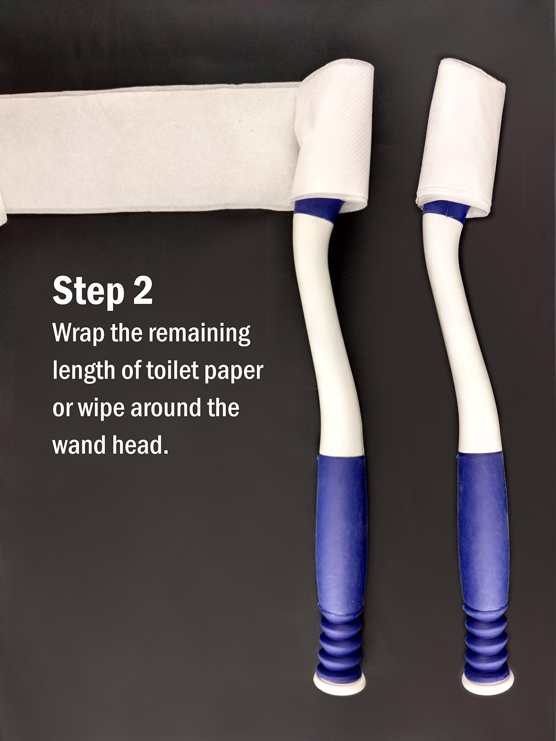 BodyHealt BodyHealt Toilet Aid & Wipe Aid - Toilet Aids Tools, Long Reach Comfort Wipe. Bottom Buddy Toilet Wiping Aid - Ideal Daily Living Self Assist Toileting Aid for Disabled - Wipe Extender(Color May Vary)