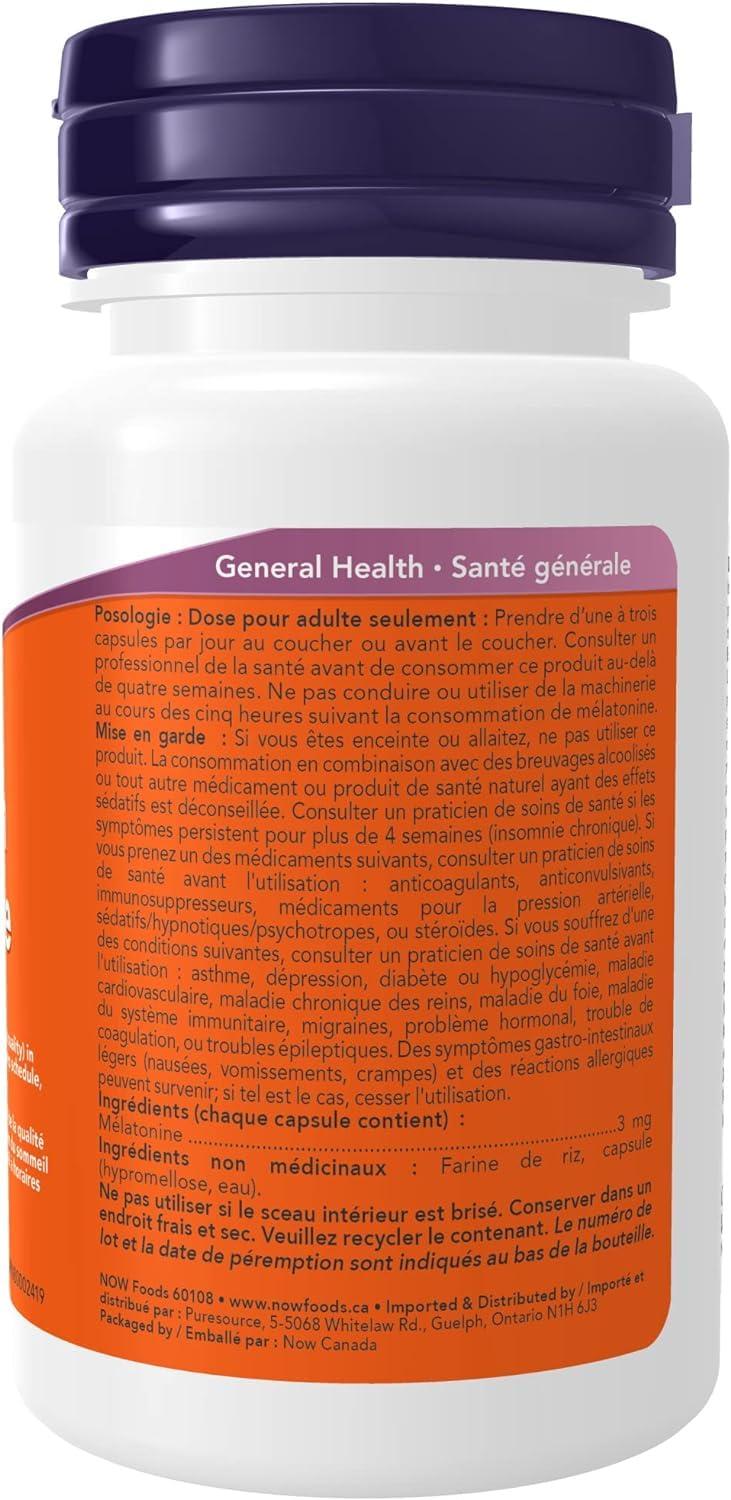 Now Foods Now Melatonin 3mg 60vcap