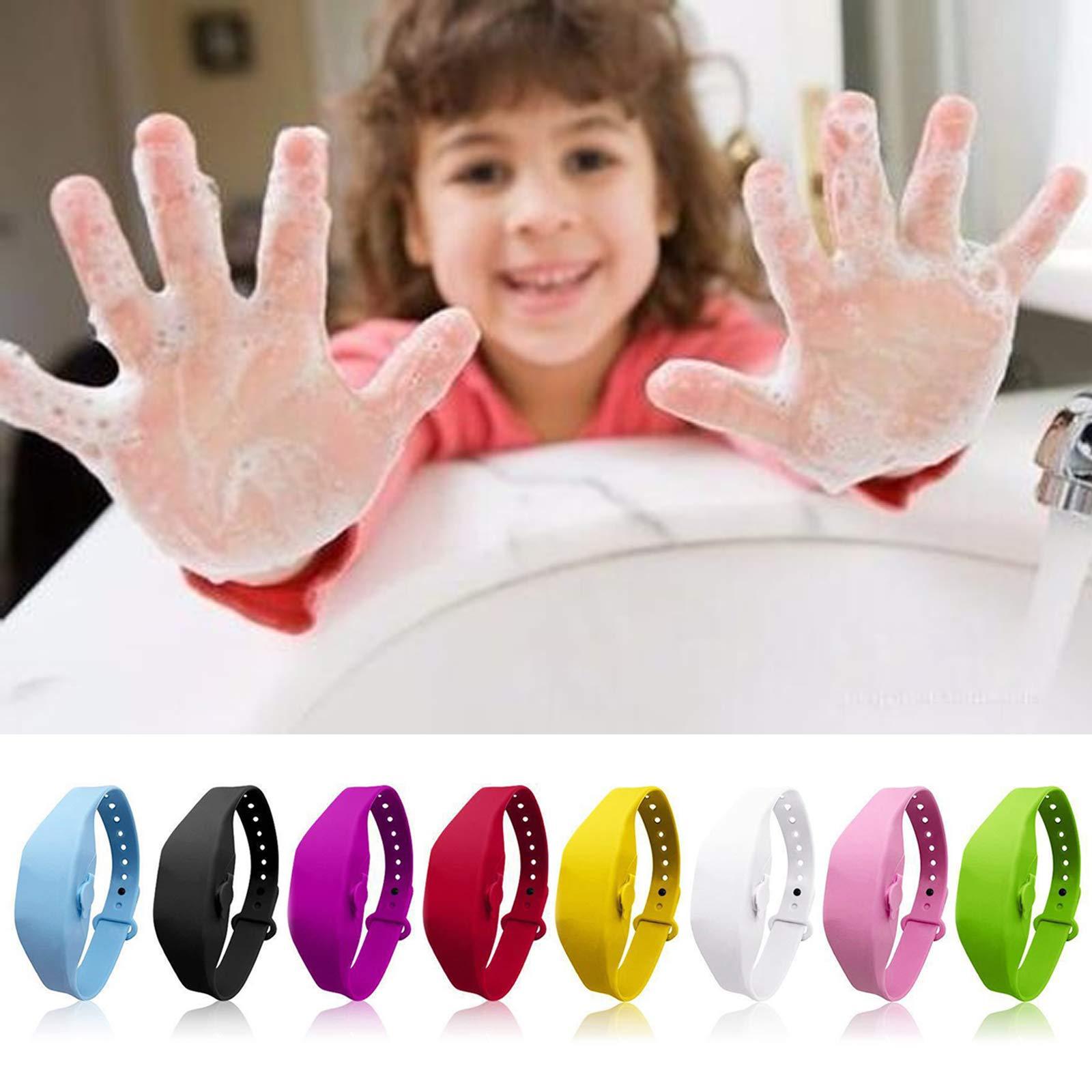 Andoer Wristband Hand Dispenser Wearable Hand Sanitizer Dispenser Pumps Bracelet Refillable Dispensing Tool