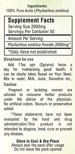 ERBZENERG ERBZENERG Organic Moringa Powder 100g and Organic Amla Fruit Powder 100G