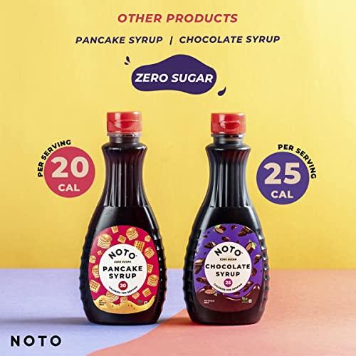 NOTO NOTO Zero Sugar Pancake Syrup, Only 20 Calories, Vegan And Gluten Free, 355Ml, Liquid