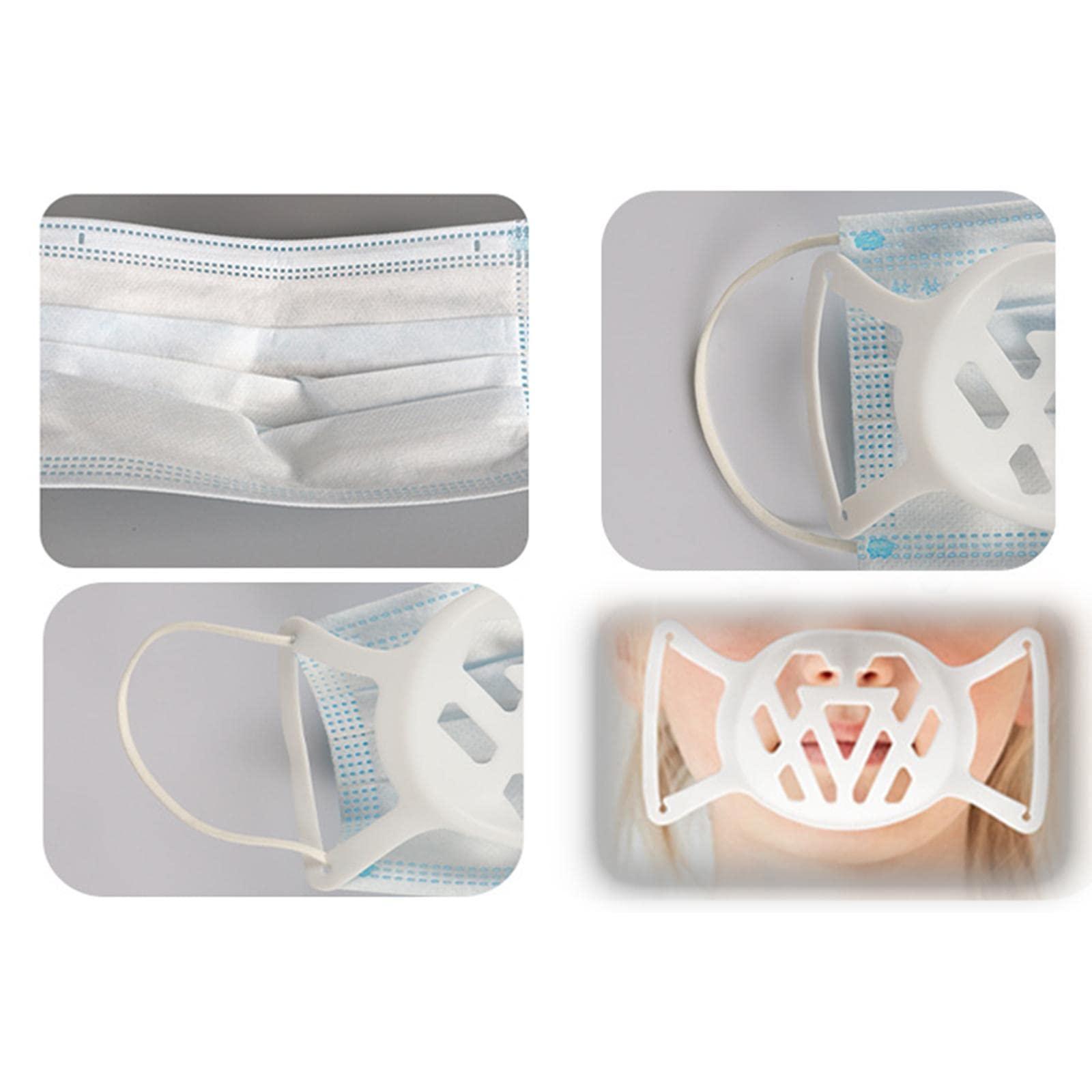 Generic LOSA Adult Silicone Mouth 3D Bracket Support Frame Covers for Face Mask Blue