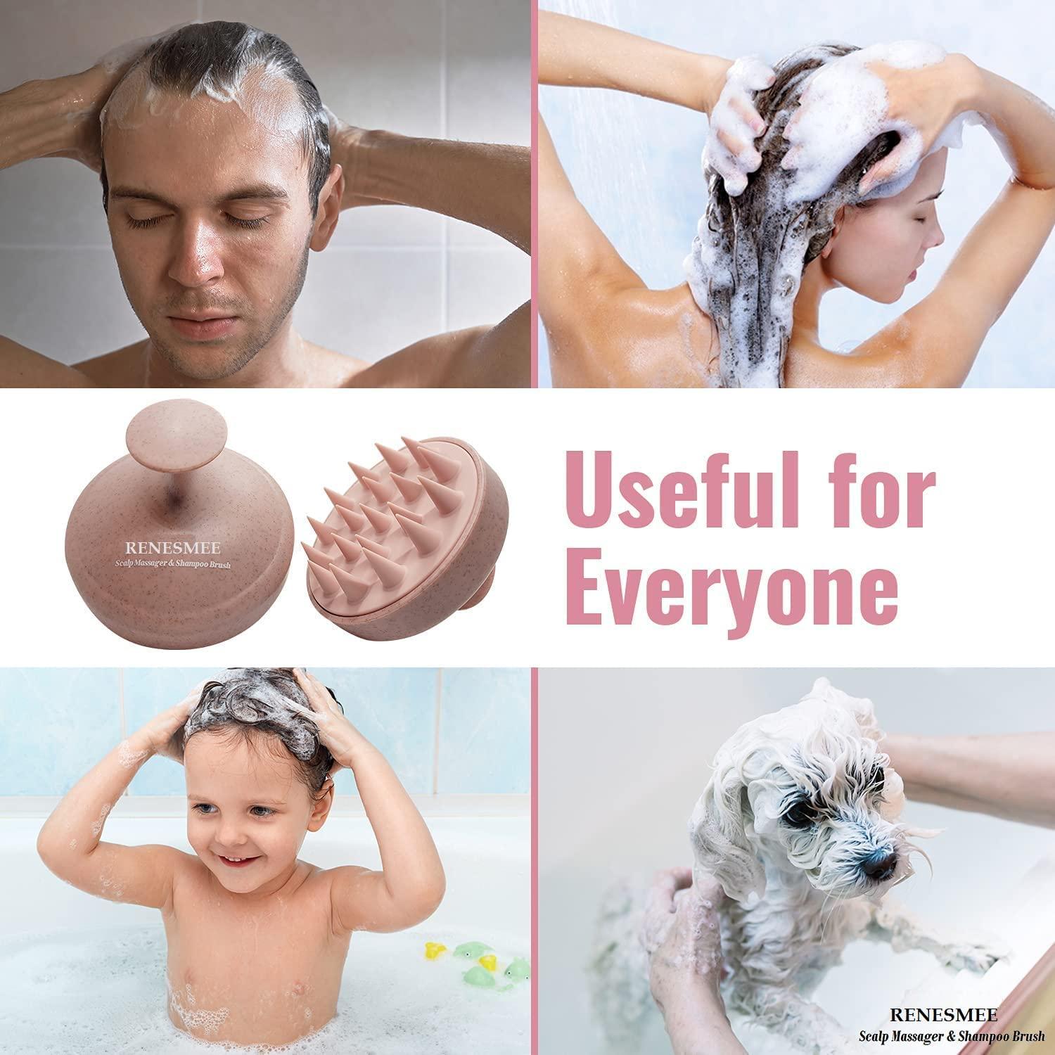 JustLatest Scalp Massage, Scalp Massager (Marble Pink), Head Massager, Scalp Massager For Hair Growth, Hair Massager, Hair Massager For Hair Growth, Hair Scalp Massager