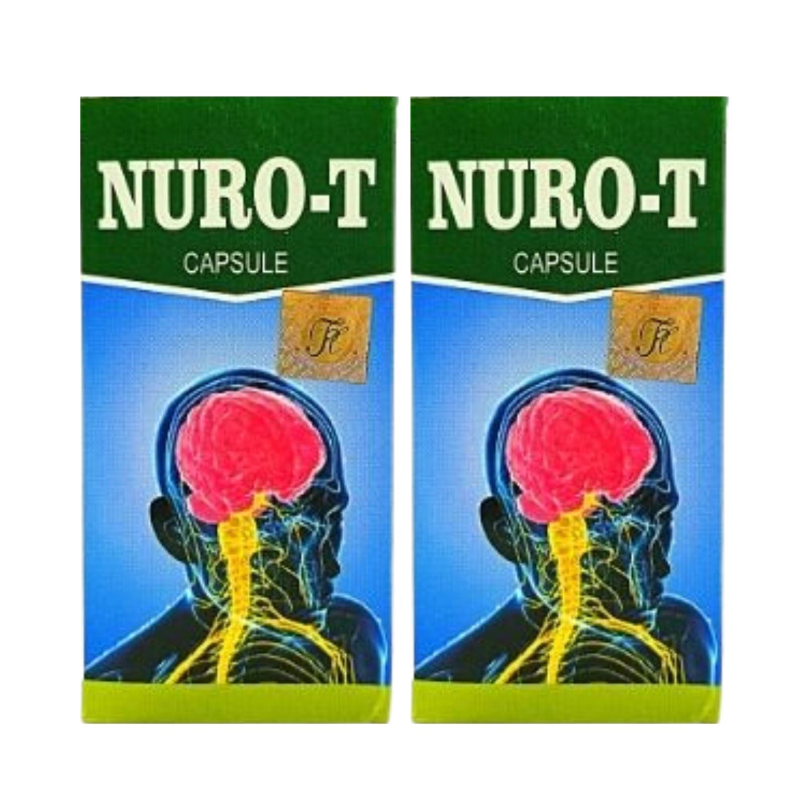 HERBSHD Ayurvedic NURO-T 50 Capsule for Nerve System | Pack of 2