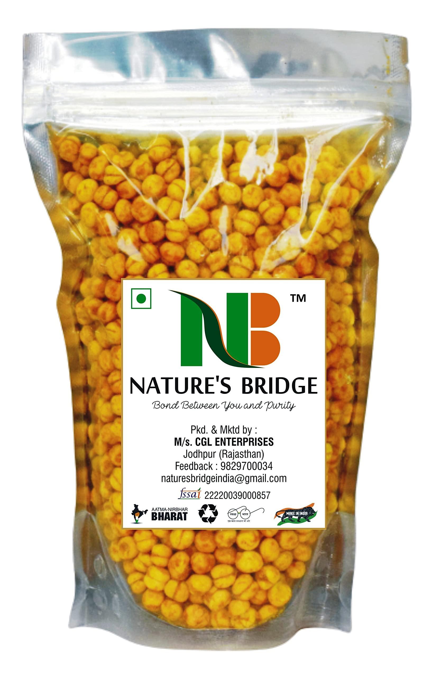 NATURE'S BRIDGE Nature's Bridge Masala Chana | Tandoori Roasted Chana | Roasted Masala Chickpeas | Masala Chickpeas | desi Kabuli Chana - (900 gm)