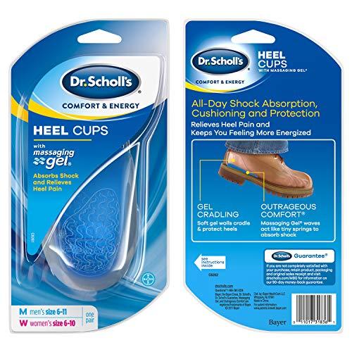 Dr. Scholl's Dr. Scholl's Massaging Gel Heel Cups, Medium, 1 Pair Package