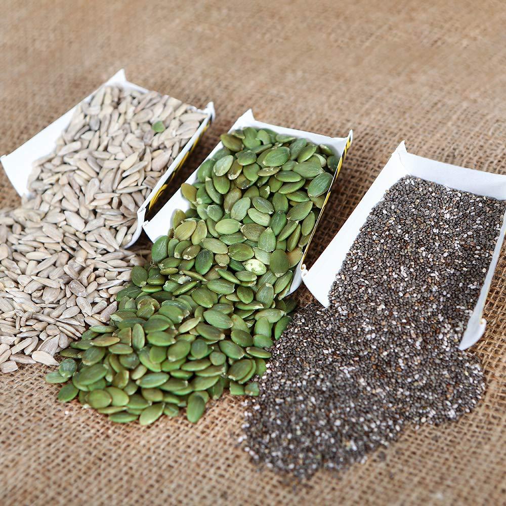 NUTMART NUTMART PREMIUM DAILY NEEDS SEEDS COMBO PACK || 3 KG PACK || SUNFLOWER , PUMPKIN AND CHIA SEEDS || 1 KG EACH || RS 1449