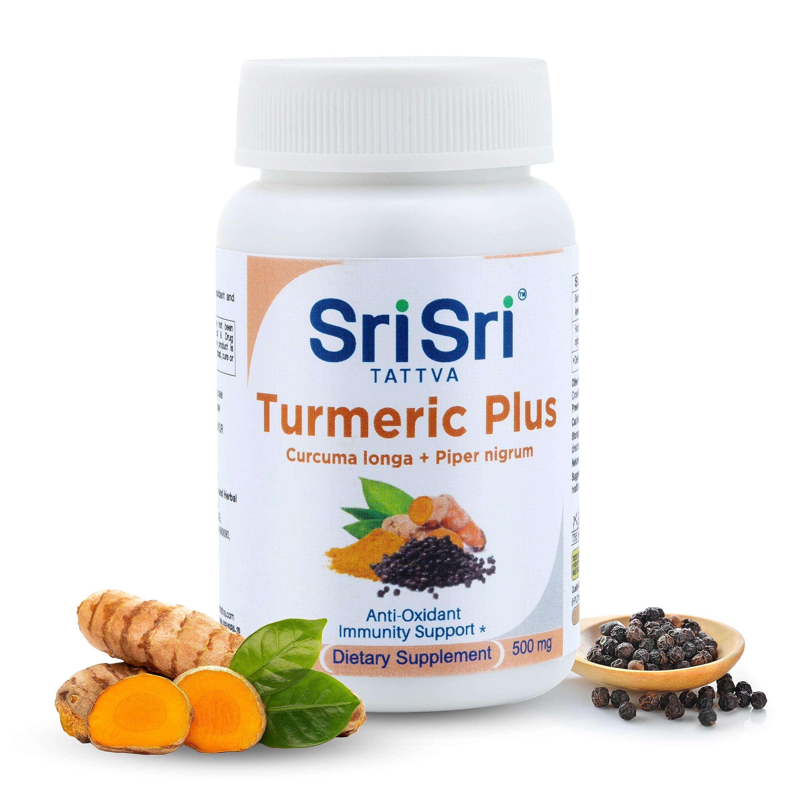 Sri Sri TATTVA shuddhta ka naam Sri Sri TATTVA shuddhta ka naam Turmeric Plus,60 Tabs | 500mg