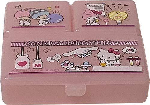 Friend Sanrio Characters Die-Cut Medicine Supplement Portable Accessories Case Travel with 3 Subdivision lid (Mix)