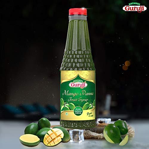 Jai Guruji Jai Guruji Mango Panna Fruit Syrup Sharbat Instant Refreshing Drink For Summer (Mix with Water or Soda) – 750ml