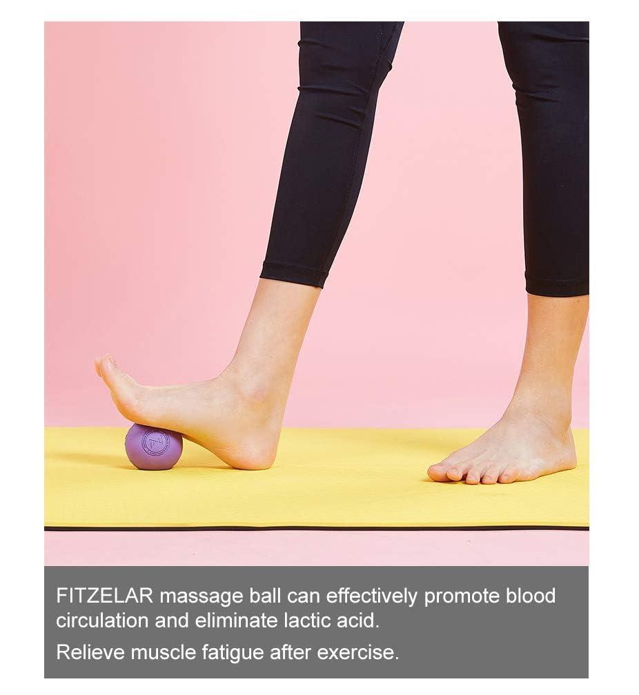FITZELAR FITZELAR Massage Lacrosse Balls for Myofascial Release , SGS Certification, Massage Deep Tissue for Back and Shoulder, Trigger Point Therapy, Muscle Knots , Relieving Muscle Pain, Yoga Ball for Feet