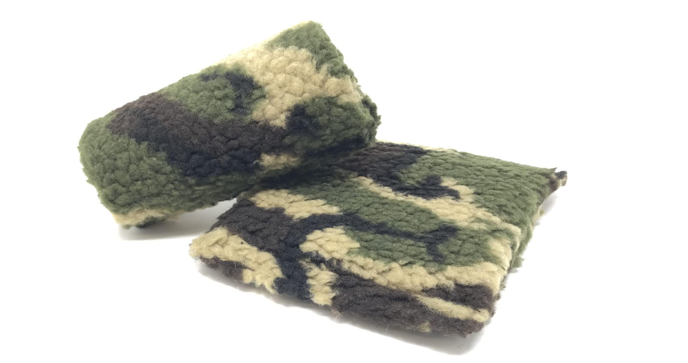 Crutch Comfort Universal Crutch Hand Grip Covers - Luxurious Soft Fleece with Sculpted Memory Foam Cores (Camo)