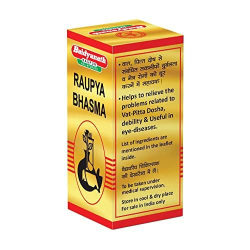 Baidyanath Baidyanath Roupya Bhasma - 2.5 gm | Ayurvedic Supplements for Vat-Pitta Dosha| Eye Health Support