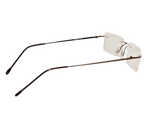 Peter Jones Peter Jones Brown Rimless Unisex Reading Glasses (Eye Power 2.50)