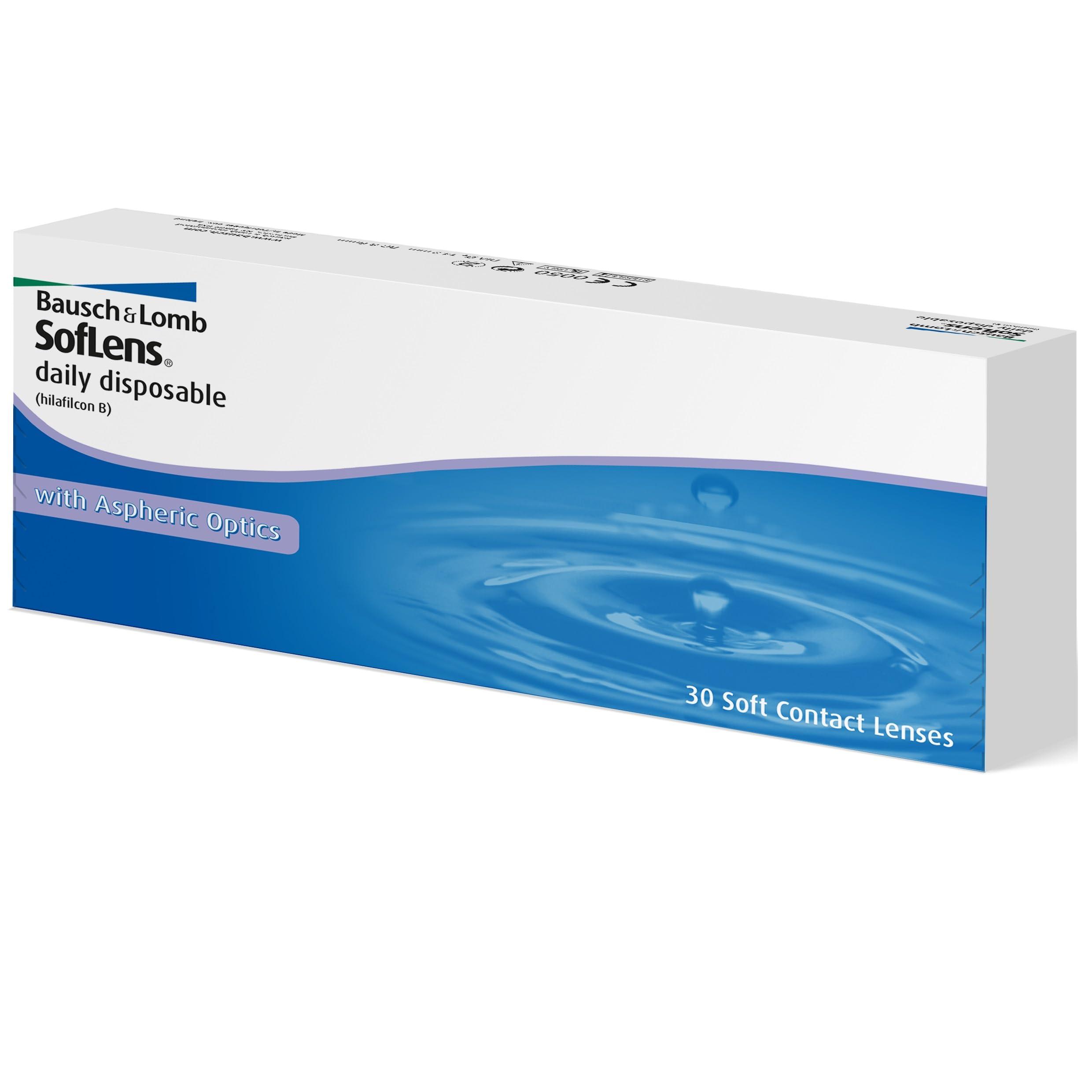 Bausch & Lomb SofLens Bausch + Lomb Daily Disposable Contact Lens (30 Lens Pack -0.50)