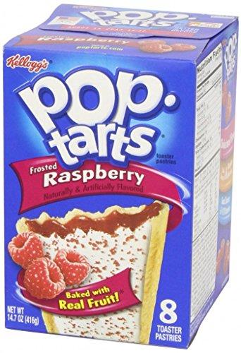 Pop Tarts Kellogg's Pop Tarts, Frosted Raspberry, 416g (8pcs)