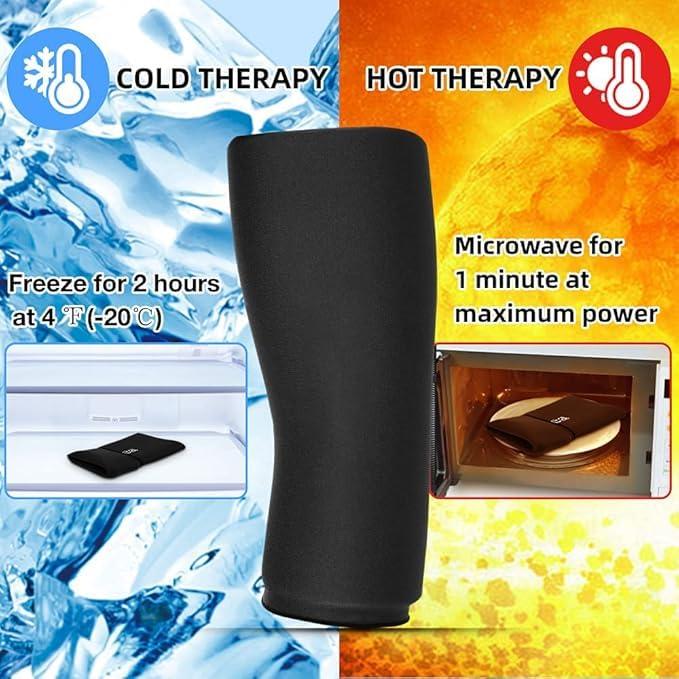 BLURISM BLURISM Knee & Elbow Ice Pack for Injuries Reusable Ice Gel Sleeve| Hot & Cold Therapy Ice Packs for Tendonitis, Tennis Elbow, Golf Elbow| Natural Cold Pack Pain Relief for Muscles & Joints
