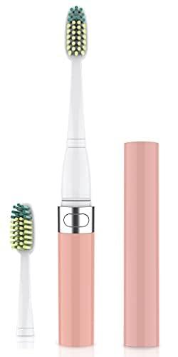 Voom Sonic Voom Sonic Go 1 Series Travel Electric Toothbrush | Battery Operated Sonic Toothbrush for Adults & Kids, Pink