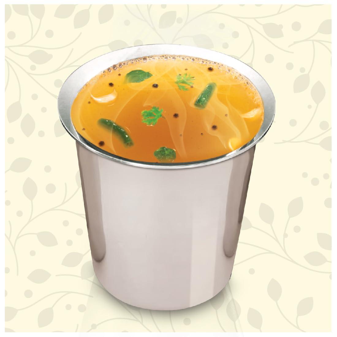 Indira's Indira's Instant Rasam Paste Combo: More Flavourful Than Rasam Powder. Just Add Hot Water. 3 Tasty Flavours: Tomato (50gX3), Pepper (50gX3) & Dal (35gX3)