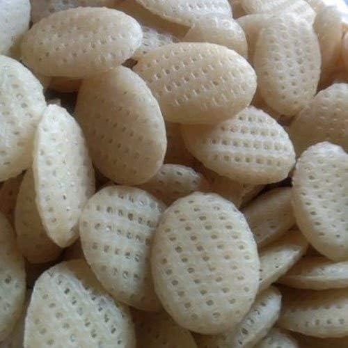 YAMKAY Yamkay Homemade Fryum Snacks Dried Oval Fryums Chips Papad Chips Fry Or Microwave Vegetarian Tasty Healthy Snacks 250 gm