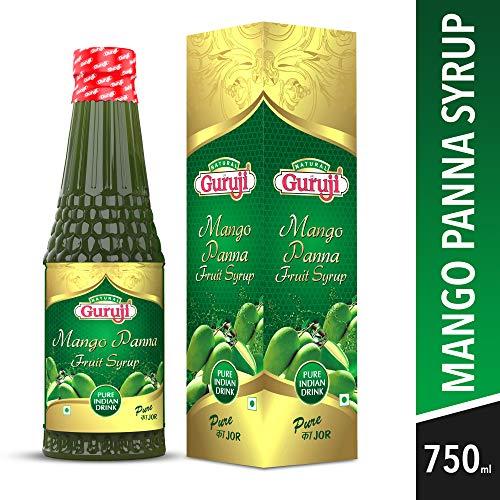 Jai Guruji Jai Guruji Mango Panna Fruit Syrup Sharbat Instant Refreshing Drink For Summer (Mix with Water or Soda) – 750ml