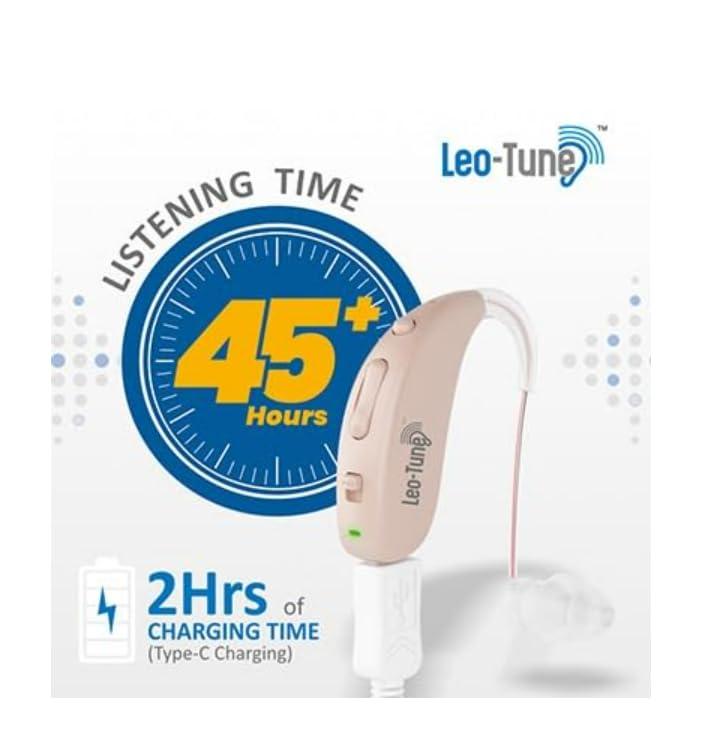 LEO-TUNE LEO-TUNE A380D Hearing Aid Rechargeable Digital Hearing Amplifier with 3 noise rudcation mode and Volume Control option with warrenty