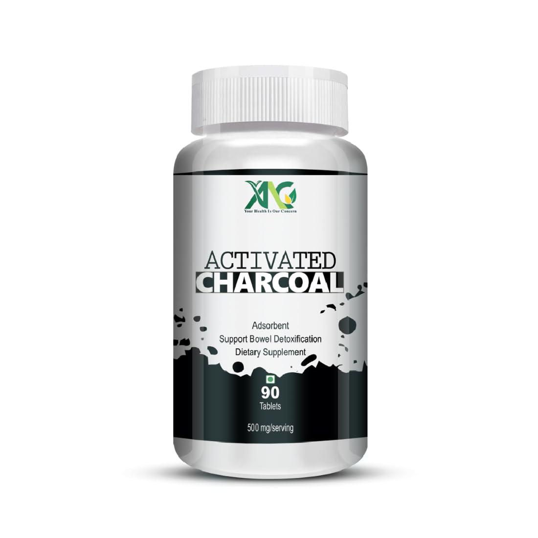 ANC ANC Activated Charcoal 500Mg For Digestive Health | Reduces Gas & Bloating & Support Skin Health 90 Tablets