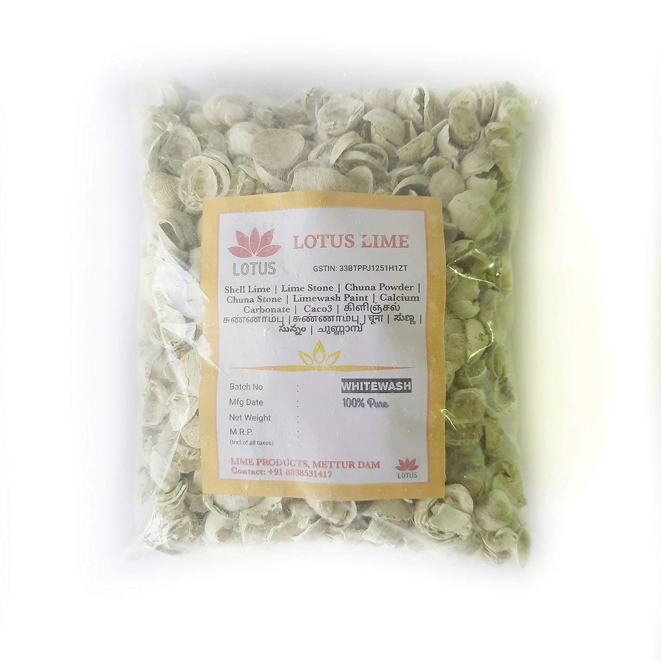 Generic Lotus Lime Kilinjal Sunnambu - Shell Lime - 900 gm - Baked Shell Lime - Whitewash Powder - Chunnambu - Sunnambu (900)