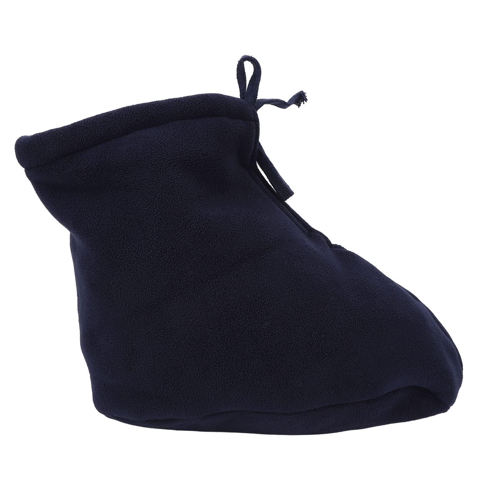 MXGZ Cast Foot Warm Sock, Breathable Thickened Padded Cast Toe Cover Sock Dark Blue for Fractures for Autumn (S)