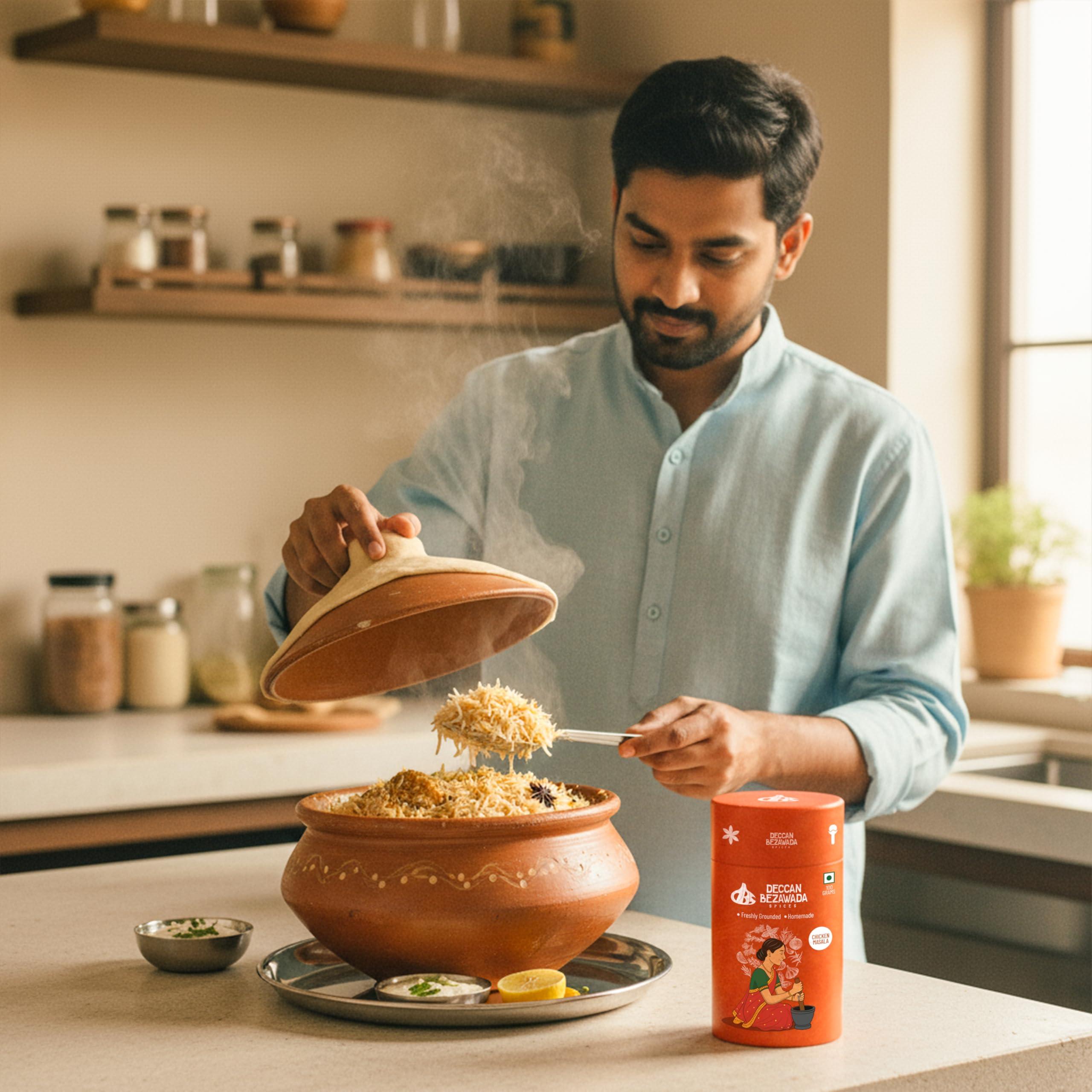 Deccan Bezawada Spices DBS Deccan Bezawada Spices DBS Hyderabadi Chicken Biryani Masala Powder (100 Gram)