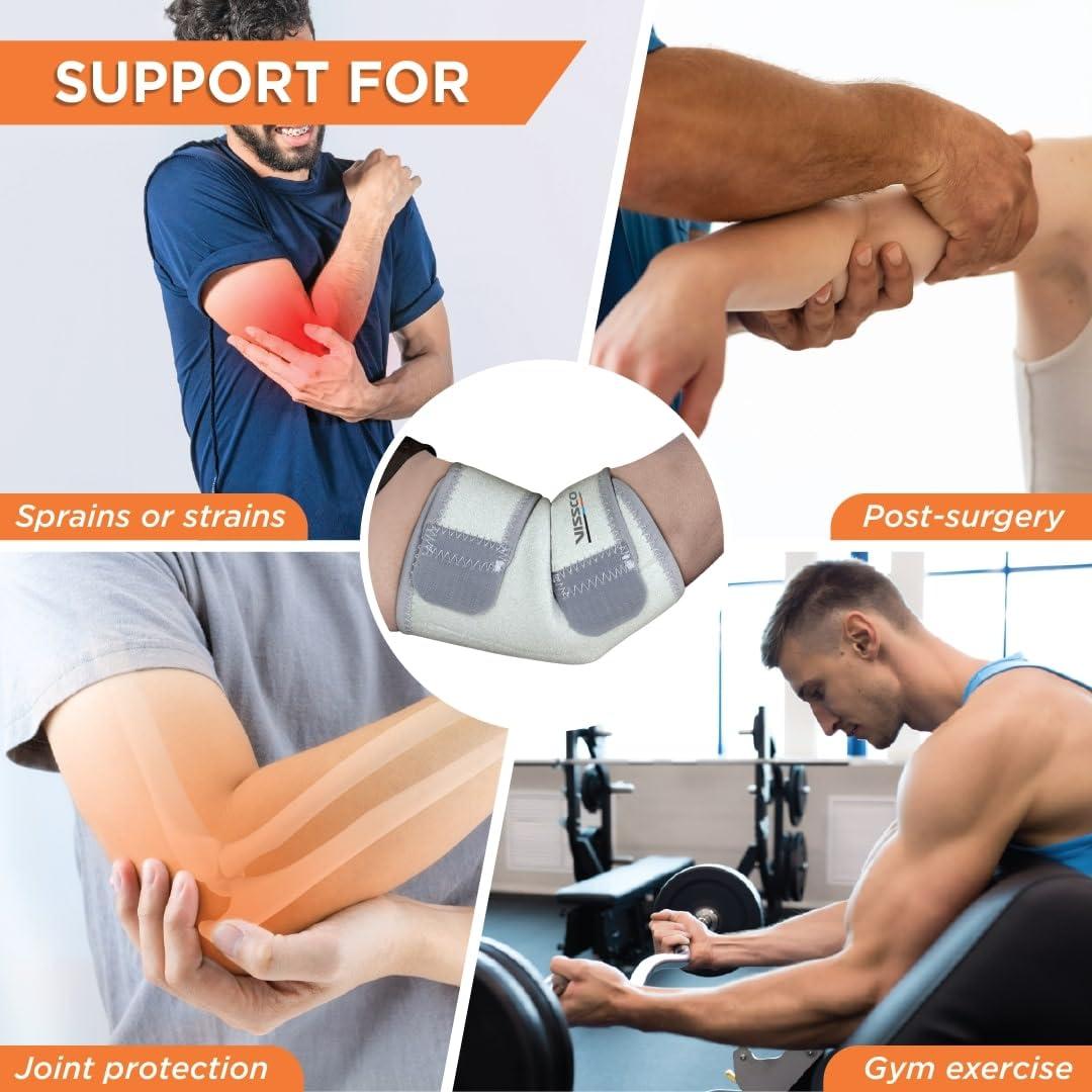 Vissco Vissco Neoprene Elbow Support With Velcro Strap - Xxl