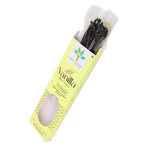 Natural or Nothing Gourmet Vanilla Beans from Madagascar | 40 Grams (8-10 Beans) | Super Premium Grade A+ (15+ cm) Pods | Sticks | For Baking, Extract, Cooking, Ice Cream, Coffee Brewing