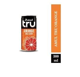 Amul Amul Tru Orange Seltzer 250 Ml. Can (Pack of 4)