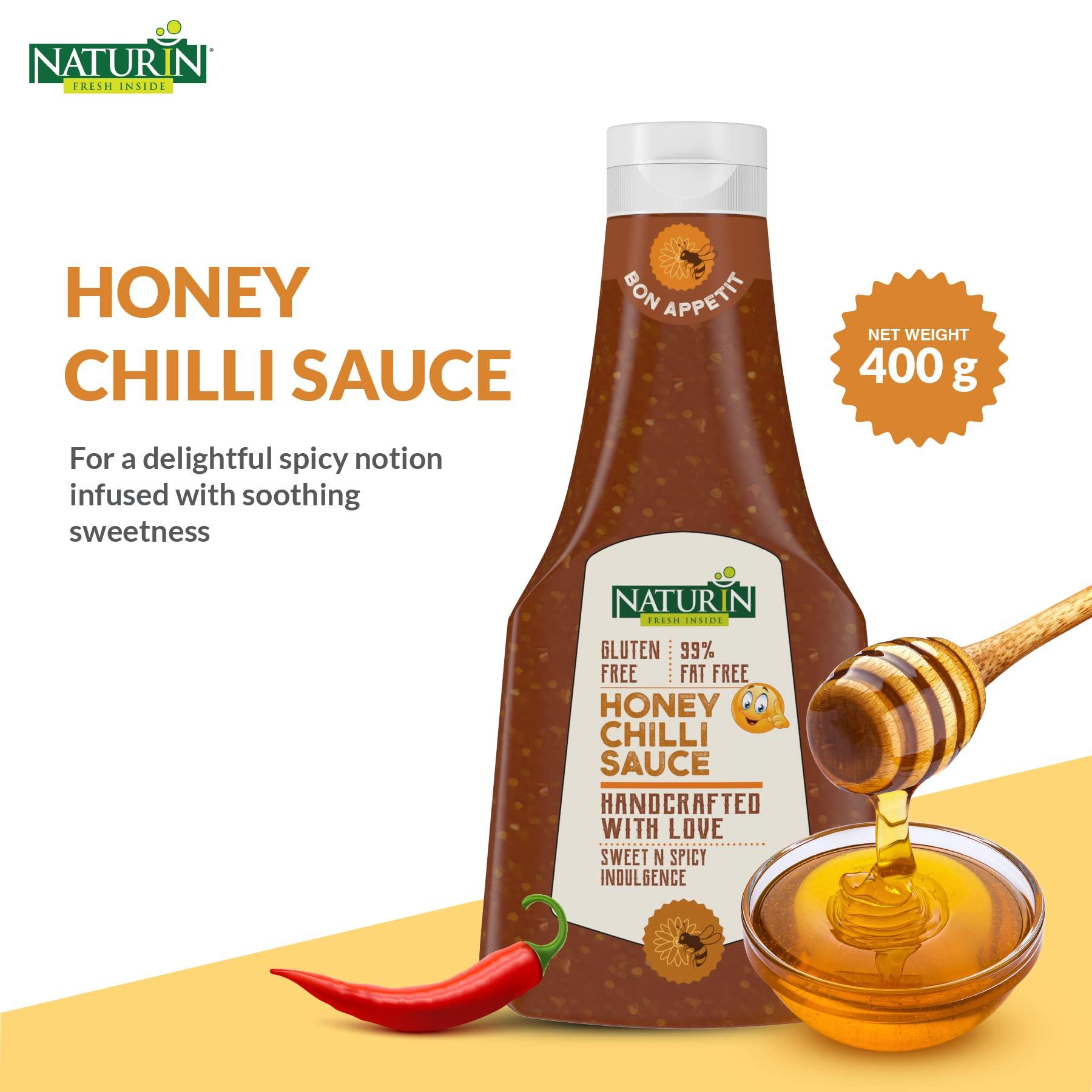 Naturin Naturin Honey Chilli Sauce - Sweet & Spicy Honey Chilli Paste - 100% Vegetarian - Gluten Free - Perfect For Dip, Spread And Stir Fry - 100 Gram