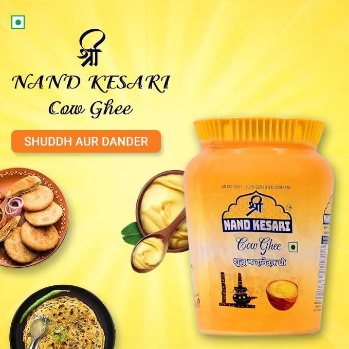 Generic Shri Nand Kesari Pure Cow Desi Ghee || Made Traditionally from Curd ||Pure Cow Ghee for Better Digestion and Immunity 1ltr jar-1, 1 kg