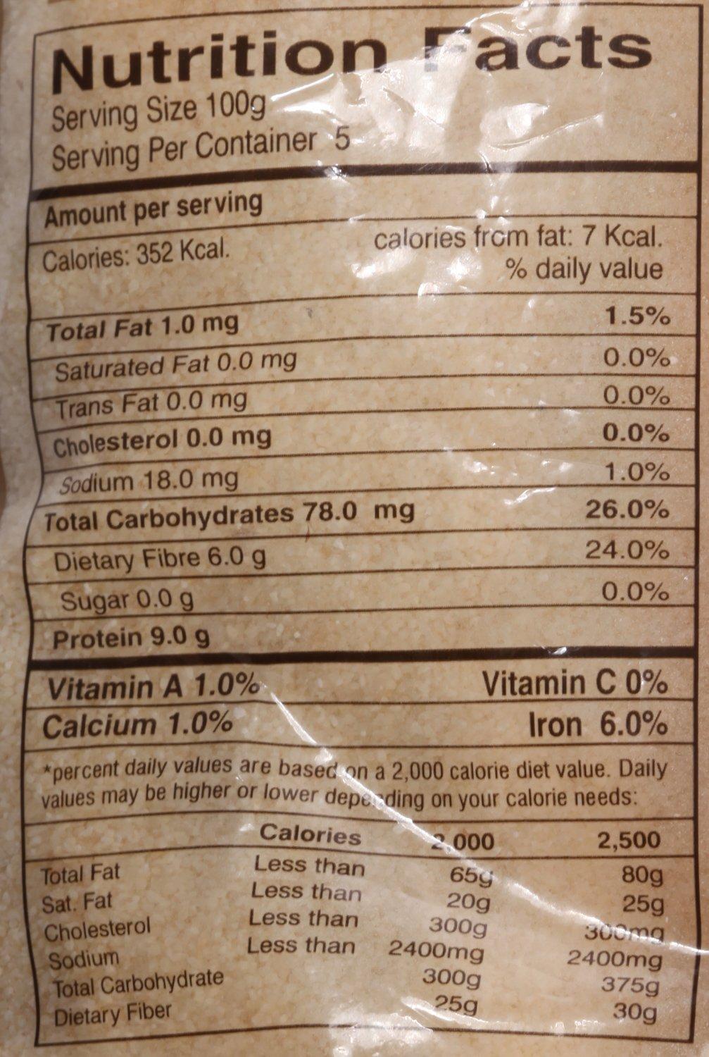 Rajdhani Rajdhani Flour - Sooji, 500g Pack