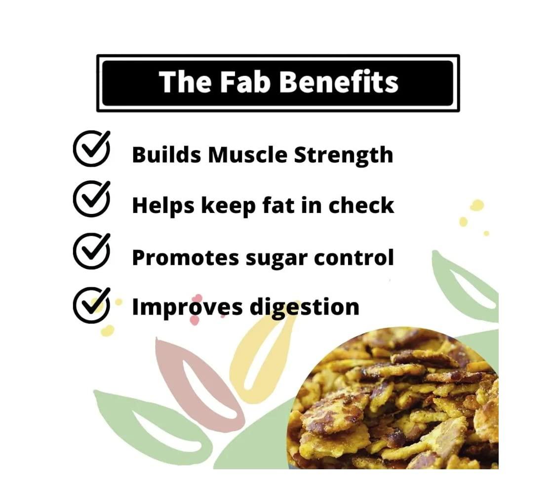 GHOTARAM Ghotaram Gluten Free Low Fat Black Chana JOR Garam Namkeen Snacks for Diet|Healthy Gujarati Snack|Farsan Snacks Namkeen|Roasted Snack||Ready To Eat||Guilt Free Snack-1Kg*4Pack