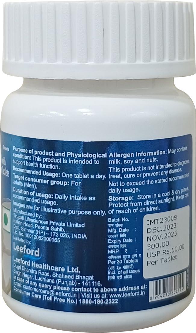 I M ACTIVE I M Activ Multivitamin Multimineral Tablets with Vitamin C, Vitamin E, Vitamin A, Protein, Ginseng Extract Helps in Maintain Body Weight, Immunity & Healthy Skin (Men, 30 Tablets)