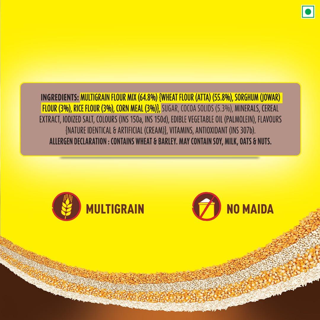 Kellogg's New Kelloggs Multigrain Chocos, 250g | Multigrain Energy, More Chocolatey | No-Maida | Power of 5 nutrients  Protein, Fibre, Iron, calcium, Vitamins | Kids Breakfast cereal