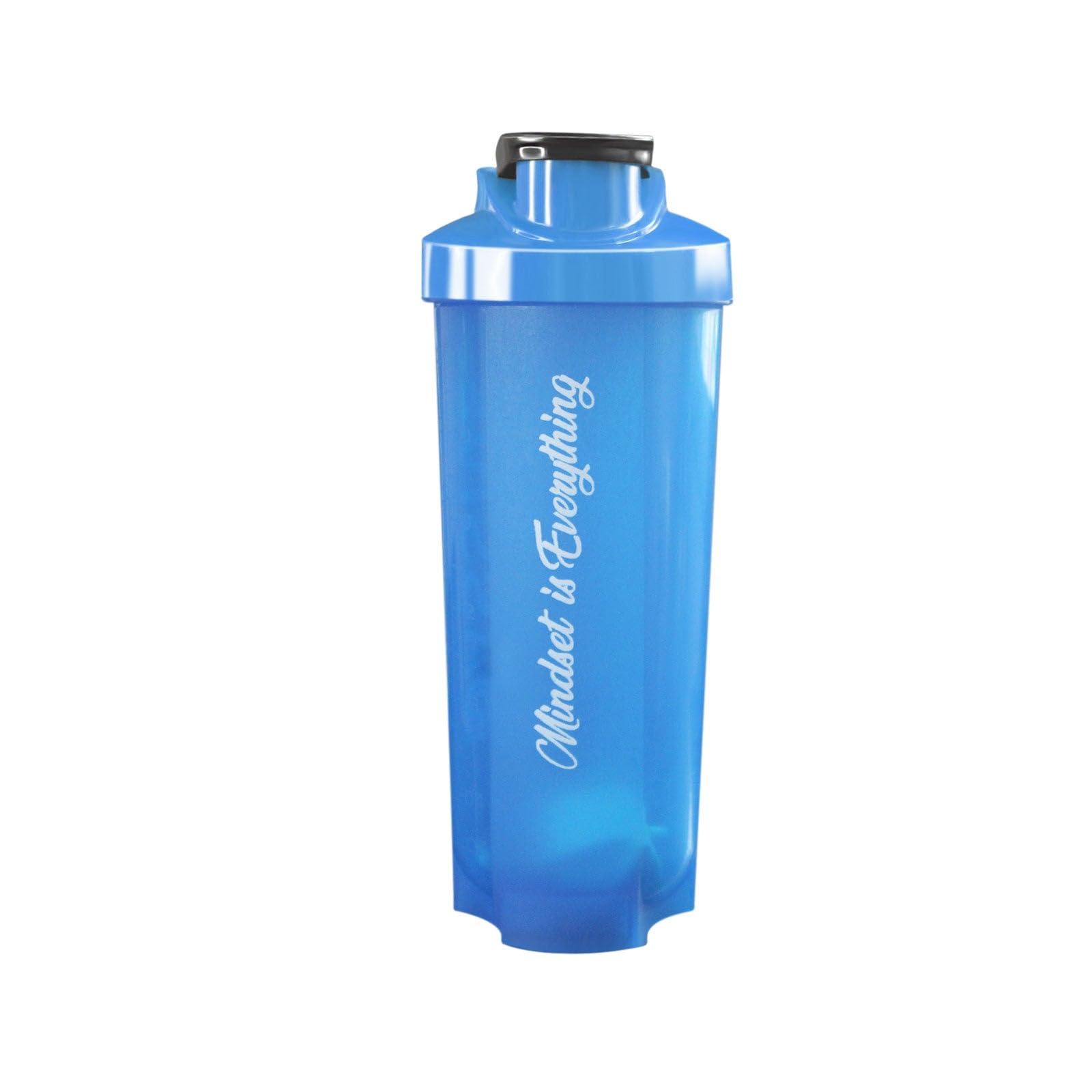 DASSIVE DASSIVE Blue Cap Blue Tumbler Gym Shaker Sipper Water Bottle 750ml Protein Shaker For Protein Preworkout BCAA Shake Leakproof Knob High Density Polyethylene BPA-Free