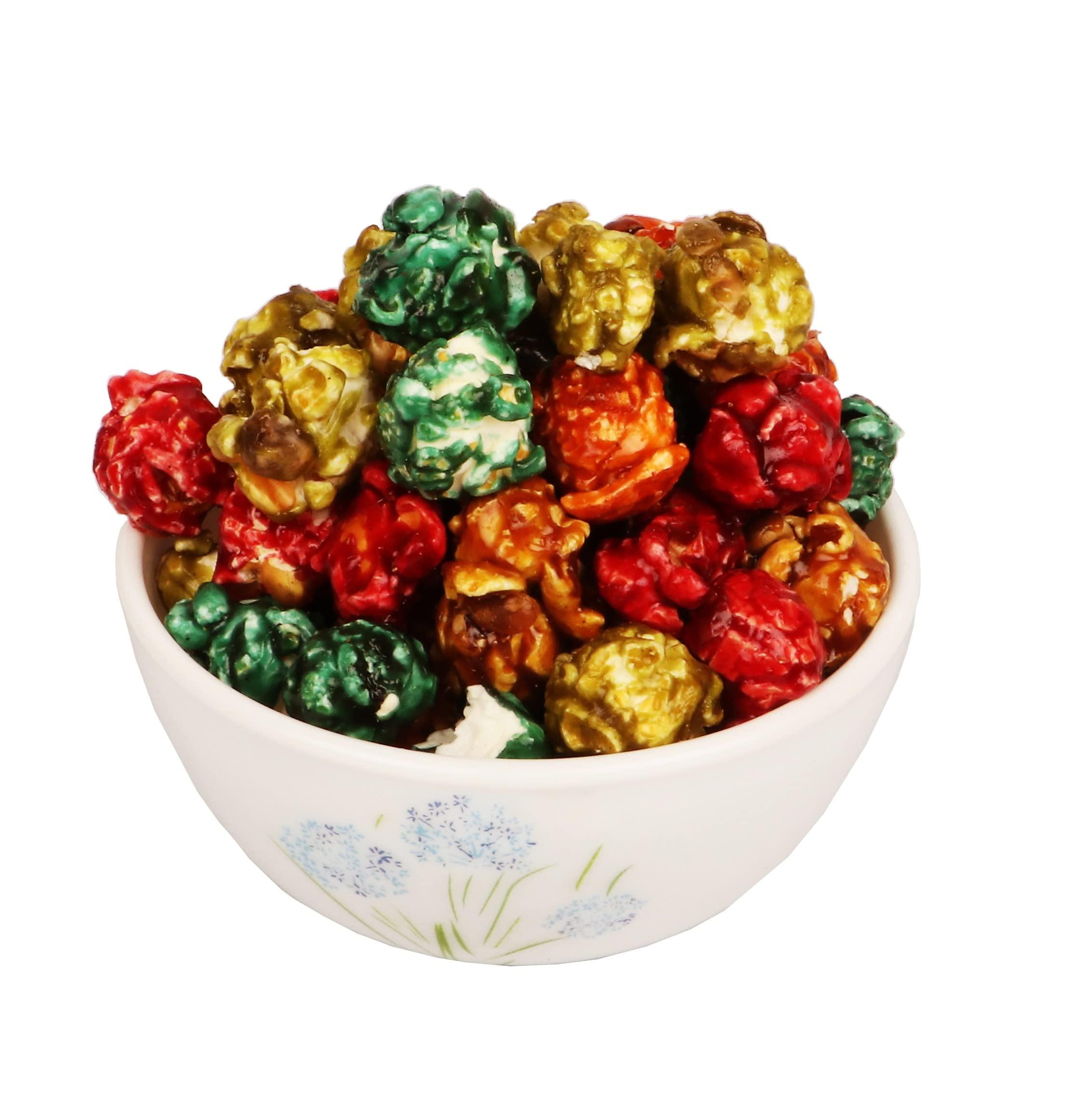 Popcorn Fusion Popfusion Gourmet Flavoured Popcorn - Fruity Magical Candy Popcorn, Gluten free and Low Fat Snacks with Airtight Glass Jar -Combo Pack (170g*2)