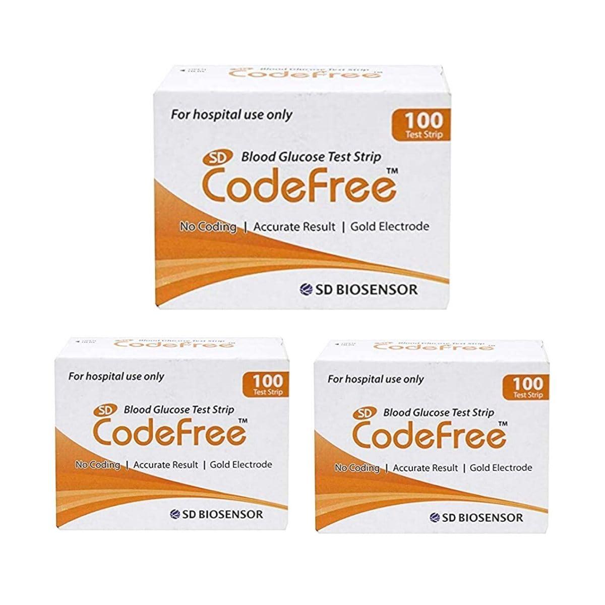 SD Codefree SD Codefree Blood Glucose Test Strips (Pack of 300) - Glucometer strips