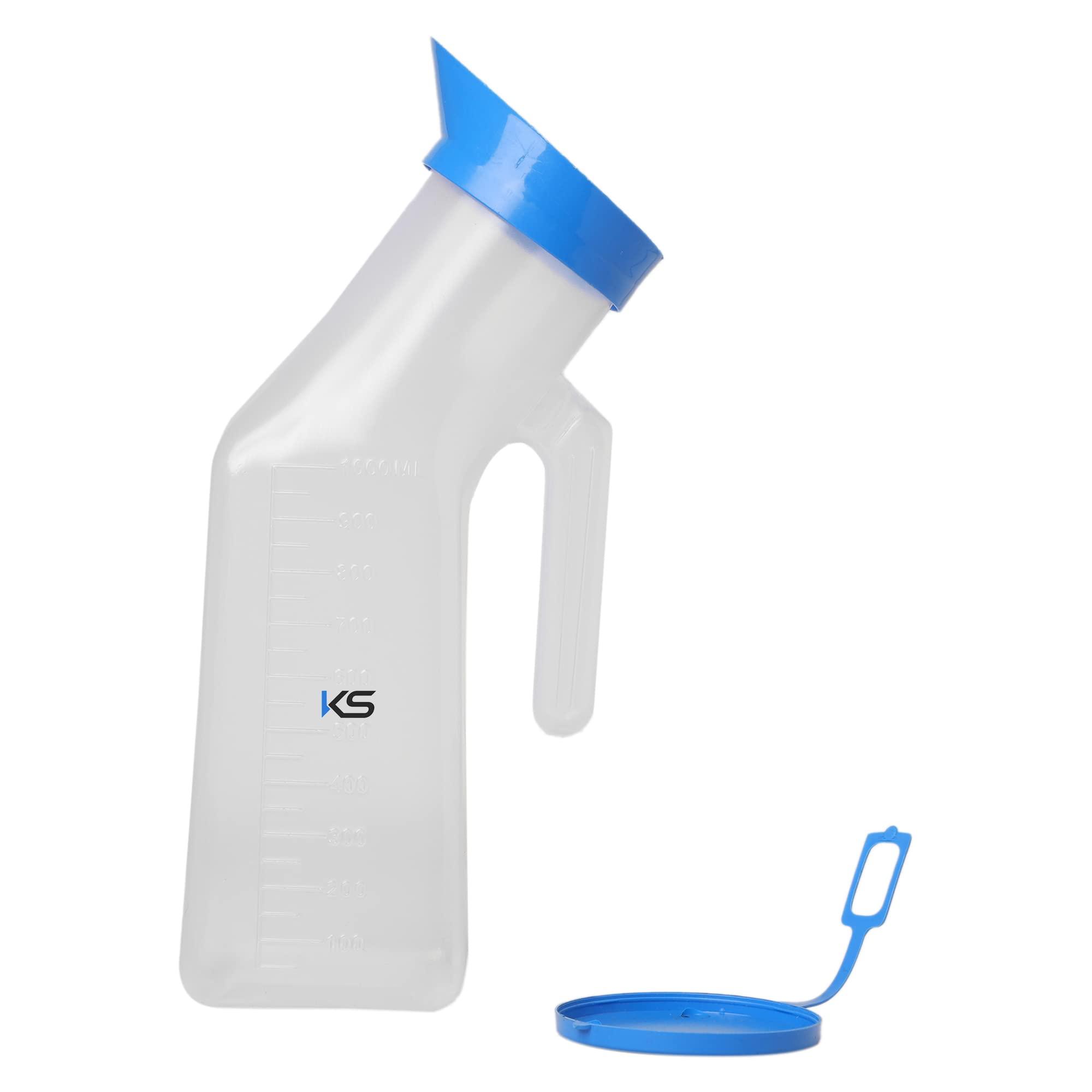 Kashi Surgicals Kashi Surgicals Unisex Polypropylene Autoclavable Urinal (1000 ML) (Pack of 2)