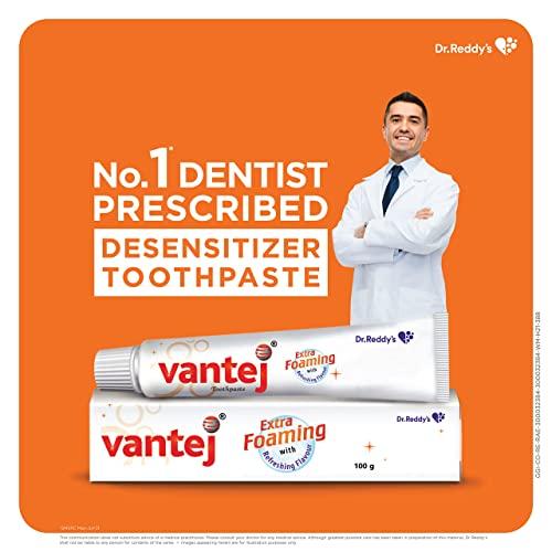 Vantej Vantej Toothpaste for Sensitive Teeth, Dentist recommended, sensitivity toothpaste for everyday use - 100g, white x Pack of 2