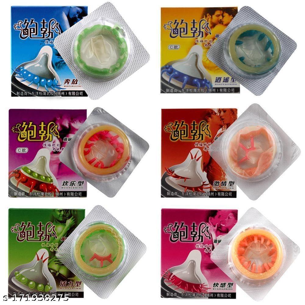 Joystick Latex Rubber Extra Dotted Spike Color Spike Condom For Men