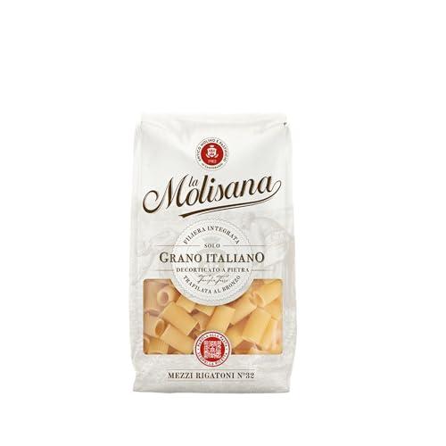 La Molisana La Molisana Mezzi Rigatoni N°32 Durum Wheat Semolina Pasta, 17.64 oz / 1.1 lbs / 500 g